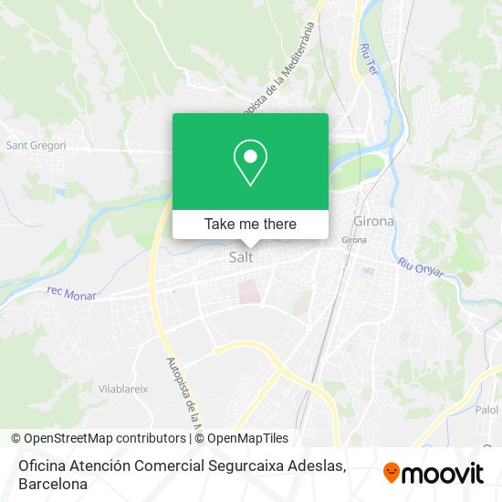 Oficina Atención Comercial Segurcaixa Adeslas map