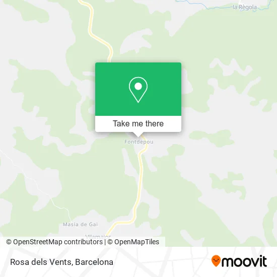Rosa dels Vents map