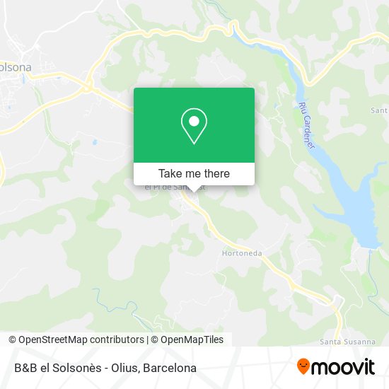 B&B el Solsonès - Olius map