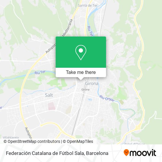 Federación Catalana de Fútbol Sala map