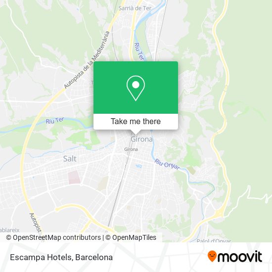 Escampa Hotels map