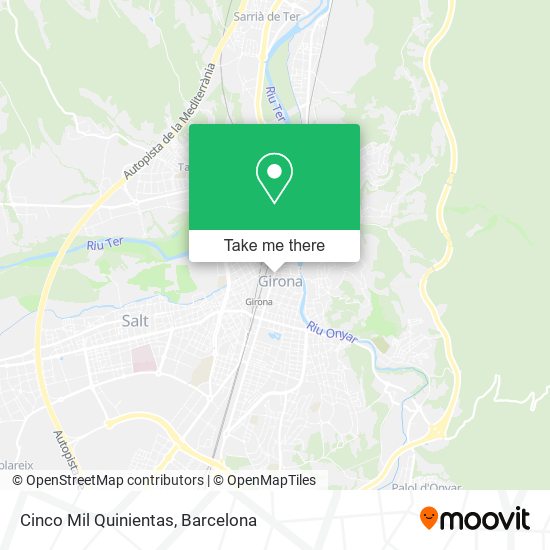 Cinco Mil Quinientas map