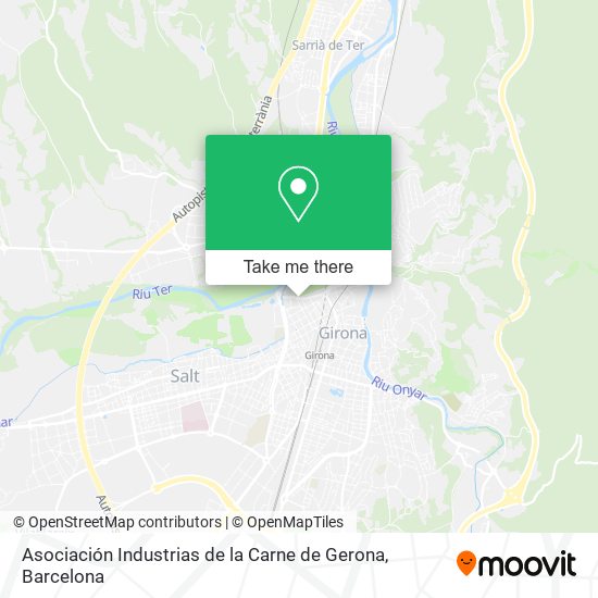 Asociación Industrias de la Carne de Gerona map