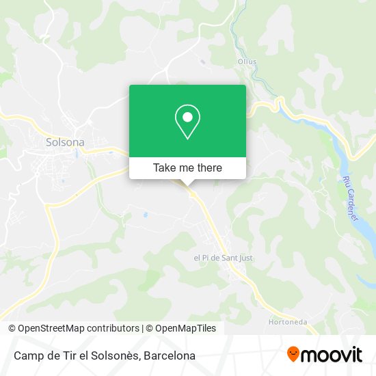 Camp de Tir el Solsonès map