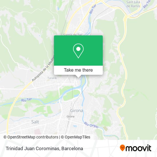 Trinidad Juan Corominas map