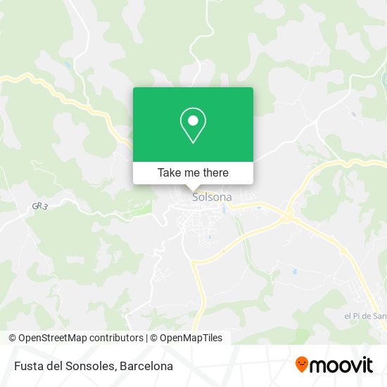 Fusta del Sonsoles map