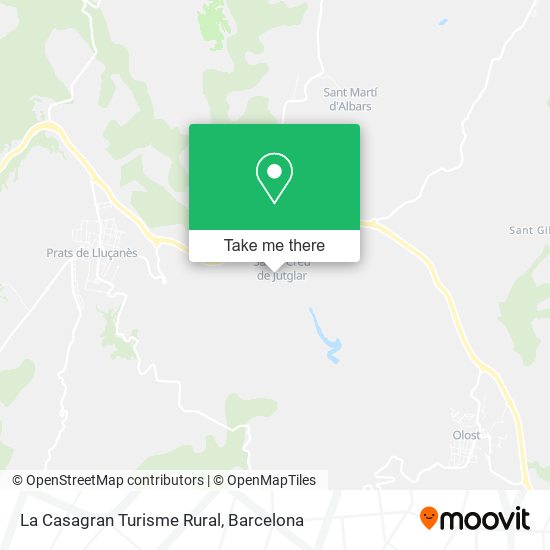 La Casagran Turisme Rural map