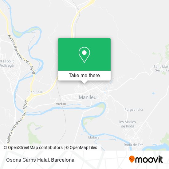 Osona Carns Halal map