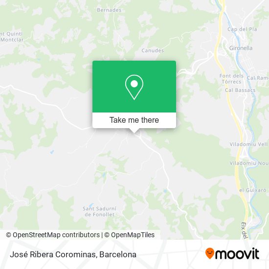 José Ribera Corominas map