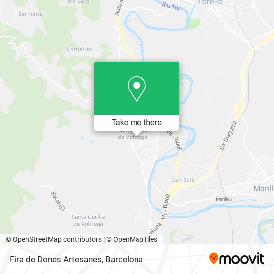 Fira de Dones Artesanes map