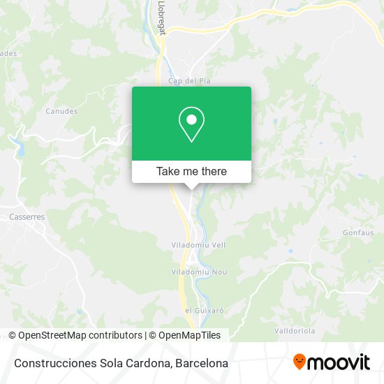 Construcciones Sola Cardona map
