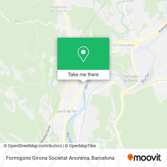 Formigons Girona Societat Anonima map