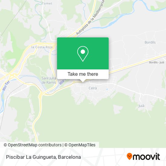 Piscibar La Guingueta map
