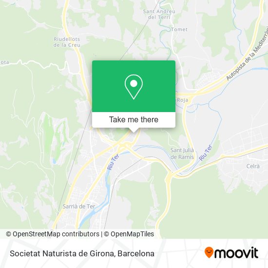 Societat Naturista de Girona map