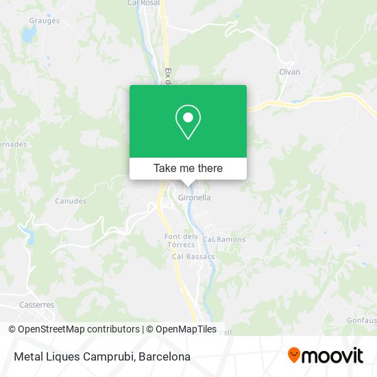 Metal Liques Camprubi map