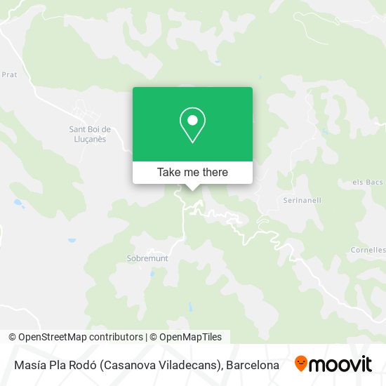 Masía Pla Rodó (Casanova Viladecans) map