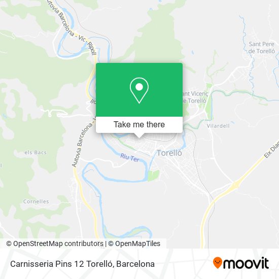 Carnisseria Pins 12 Torelló map