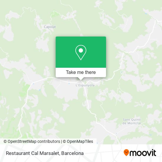 Restaurant Cal Marsalet map