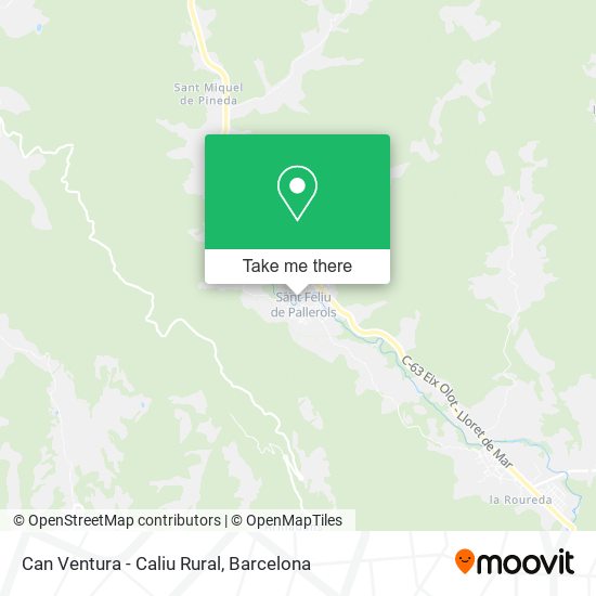 Can Ventura - Caliu Rural map