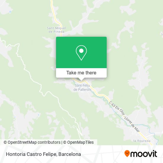 Hontoria Castro Felipe map