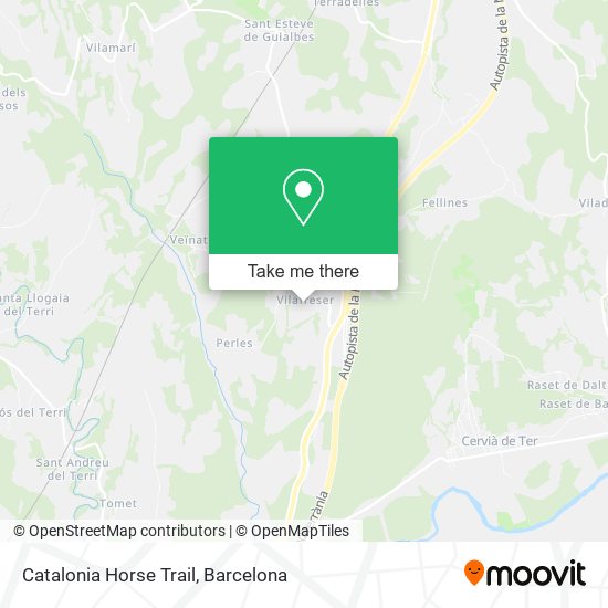 Catalonia Horse Trail map
