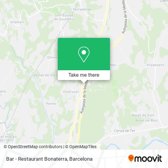 Bar - Restaurant Bonaterra map