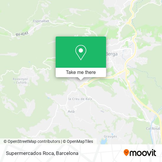 Supermercados Roca map