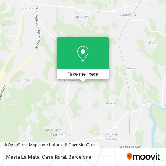 Masía La Mata. Casa Rural map