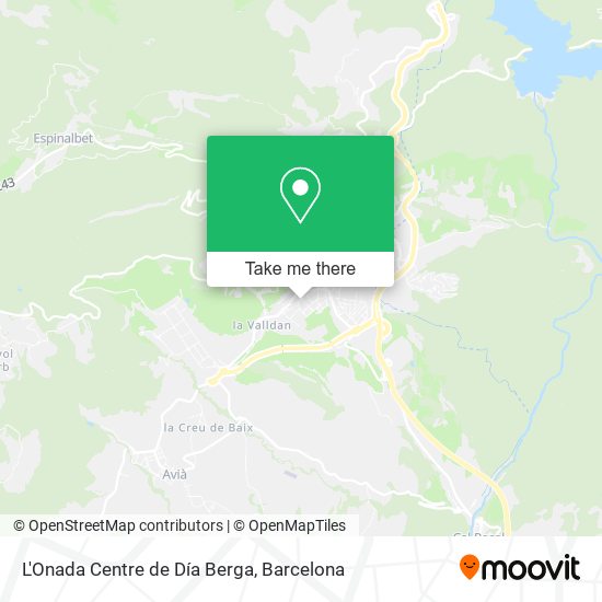 L'Onada Centre de Día Berga map