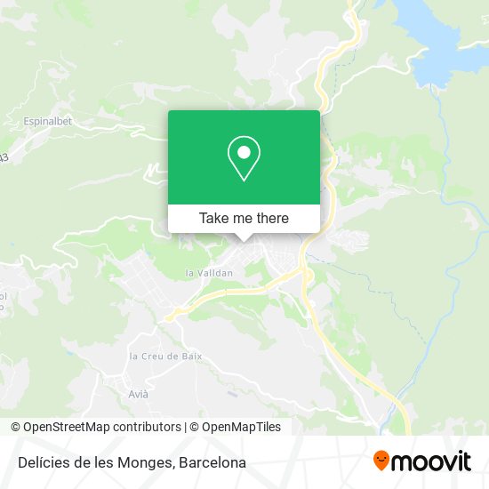 Delícies de les Monges map