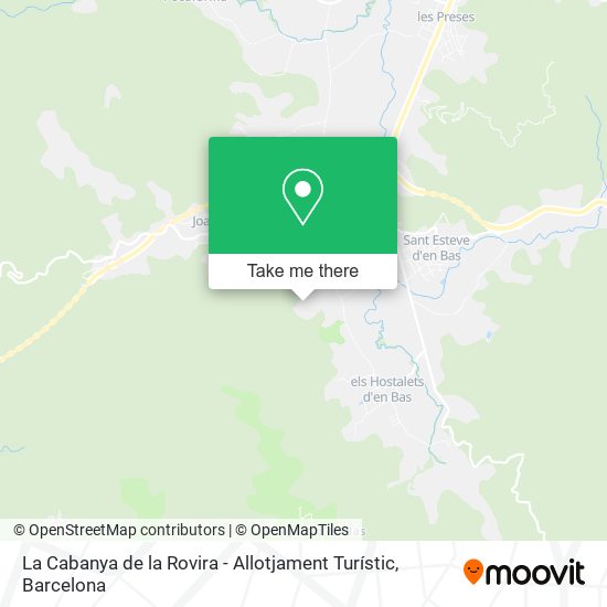 La Cabanya de la Rovira - Allotjament Turístic map