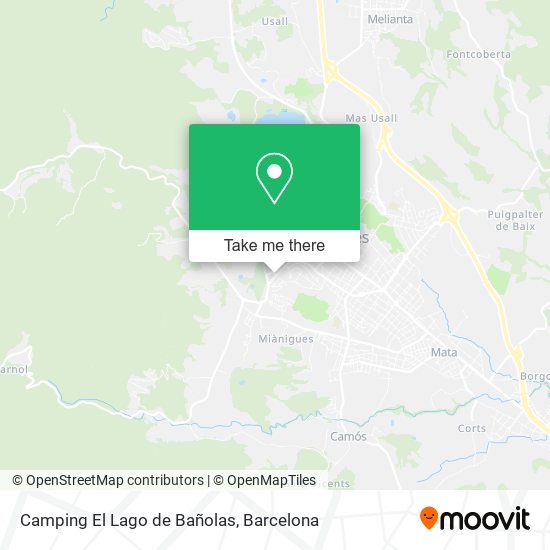 Camping El Lago de Bañolas map