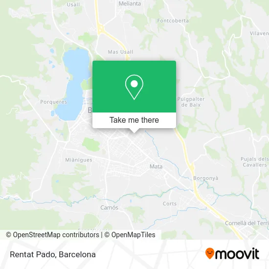 Rentat Pado map