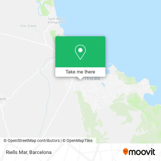 Riells Mar map