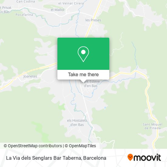 La Via dels Senglars Bar Taberna map