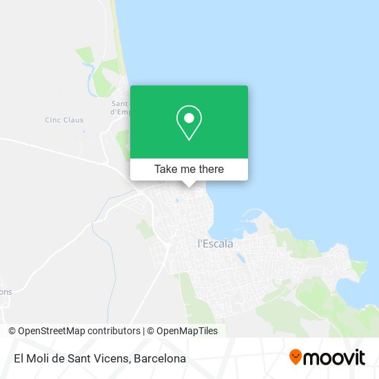 El Moli de Sant Vicens map