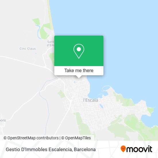 Gestio D'Immobles Escalencia map