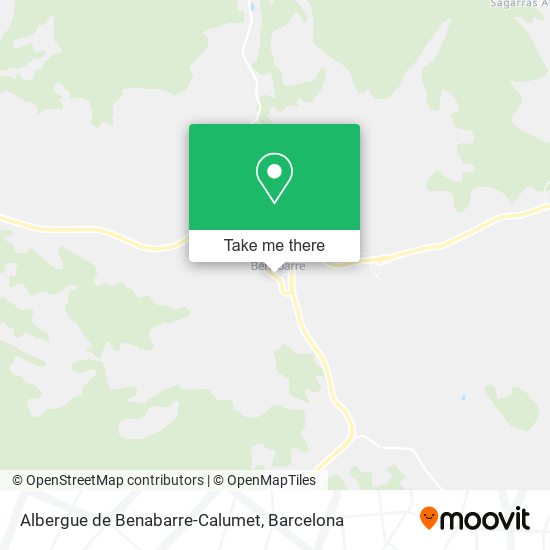 Albergue de Benabarre-Calumet map