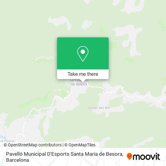 Pavelló Municipal D'Esports Santa María de Besora map
