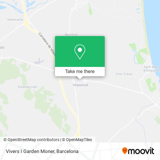 Vivers I Garden Moner map