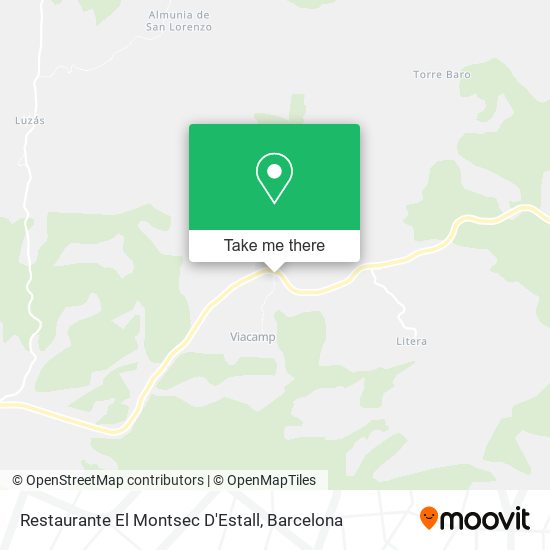 Restaurante El Montsec D'Estall map