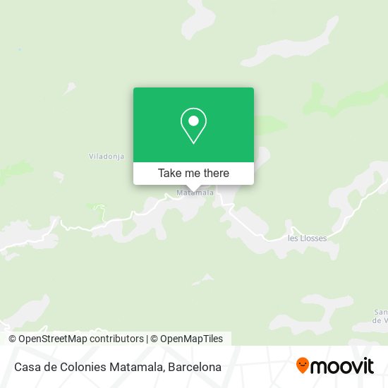 Casa de Colonies Matamala map