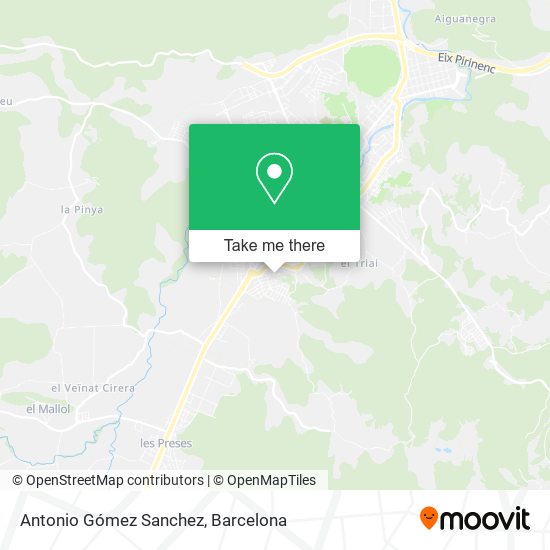 Antonio Gómez Sanchez map