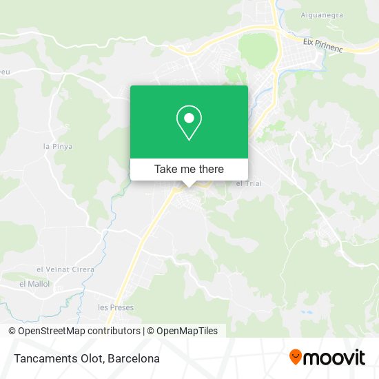 Tancaments Olot map