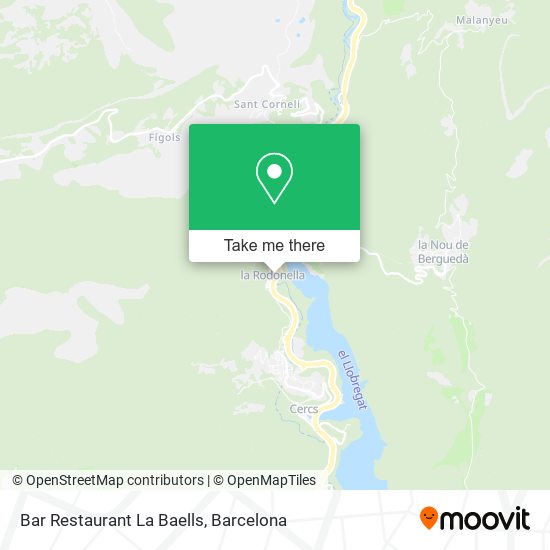 Bar Restaurant La Baells map