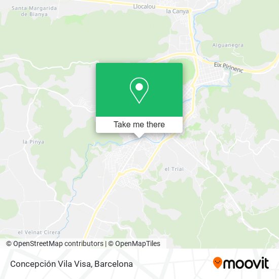 Concepción Vila Visa map