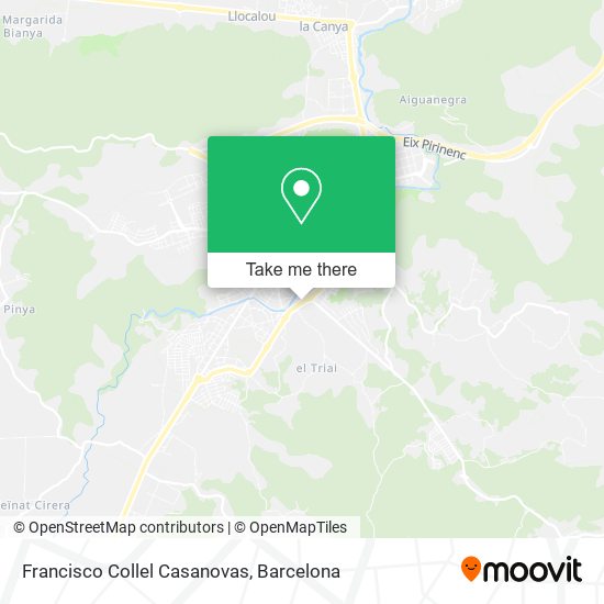 Francisco Collel Casanovas map