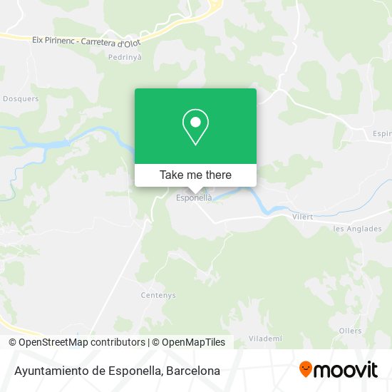 Ayuntamiento de Esponella map