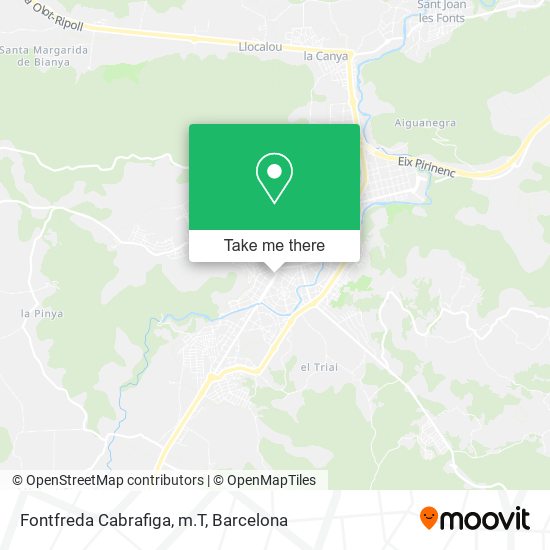 Fontfreda Cabrafiga, m.T map
