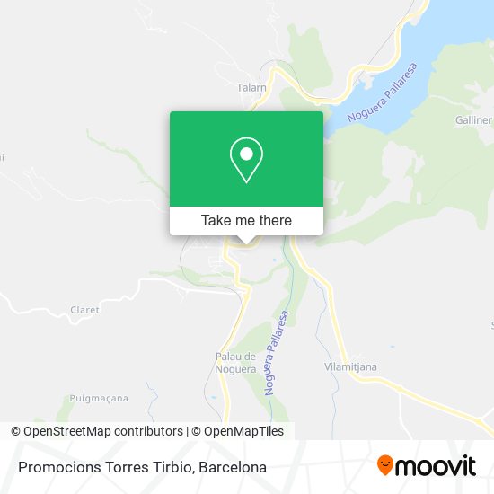 Promocions Torres Tirbio map